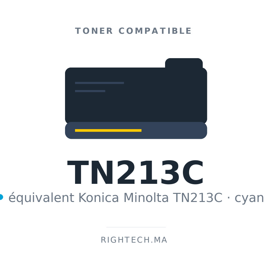 Toner compatible Konica Minolta TN213C cyan