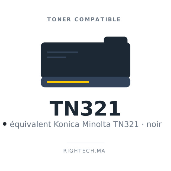 Toner compatible Konica Minolta TN321 noir