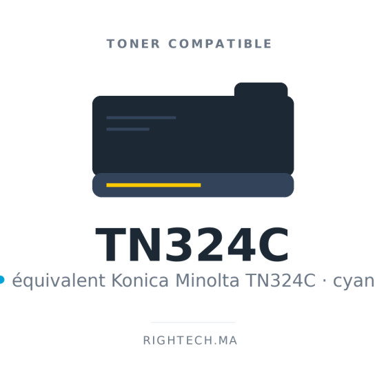 Toner compatible Konica Minolta TN324C cyan