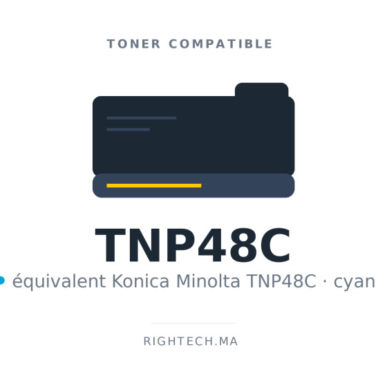 Toner compatible Konica Minolta TNP48C cyan