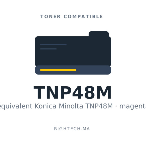 Toner compatible Konica Minolta TNP48M magenta