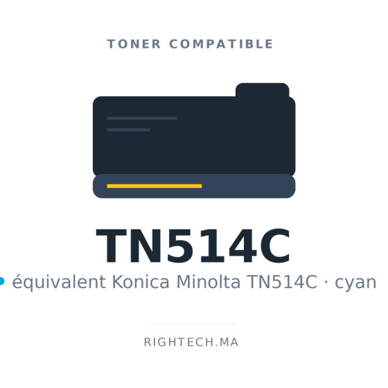 Toner compatible Konica Minolta TN514C cyan