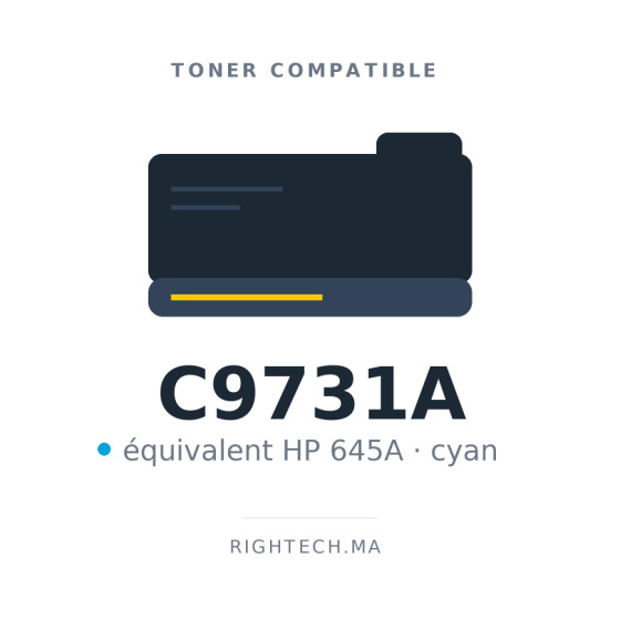 Toner compatible HP 645A cyan (C9731A)