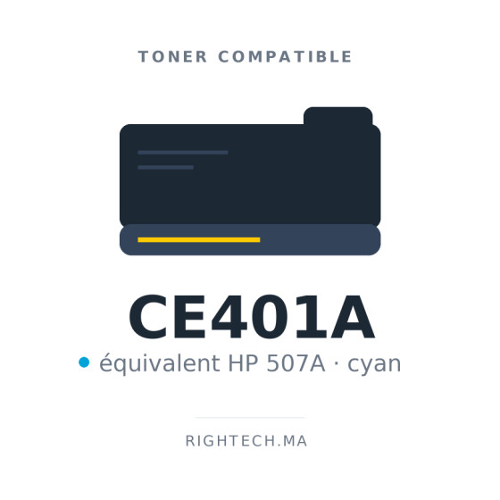 Toner compatible HP 507A cyan (CE401A)
