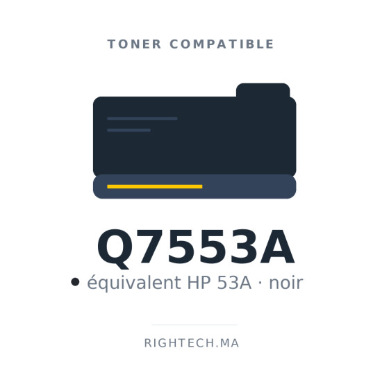 Toner compatible HP 53A noir (Q7553A)
