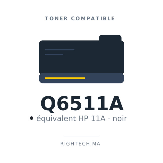 Toner compatible HP 11A noir (Q6511A)