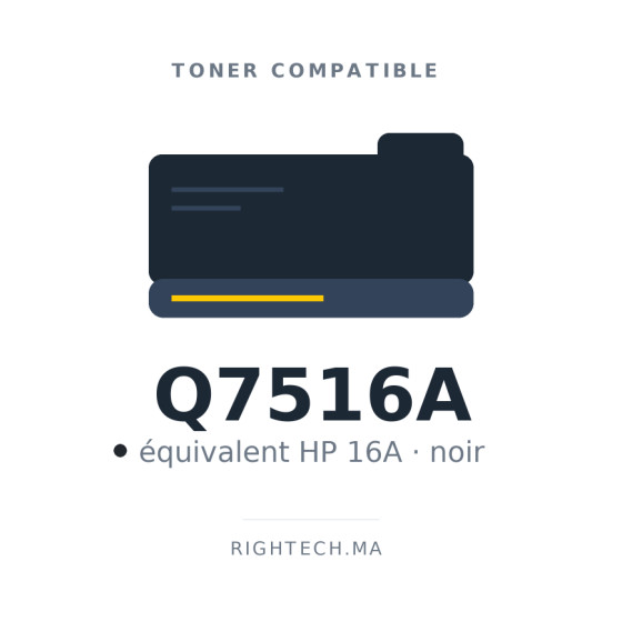 Toner compatible HP 16A noir (Q7516A)