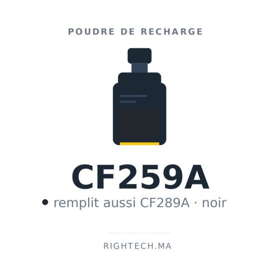 Poudre de recharge toner compatible HP CF259A / CF289A — 1 kg