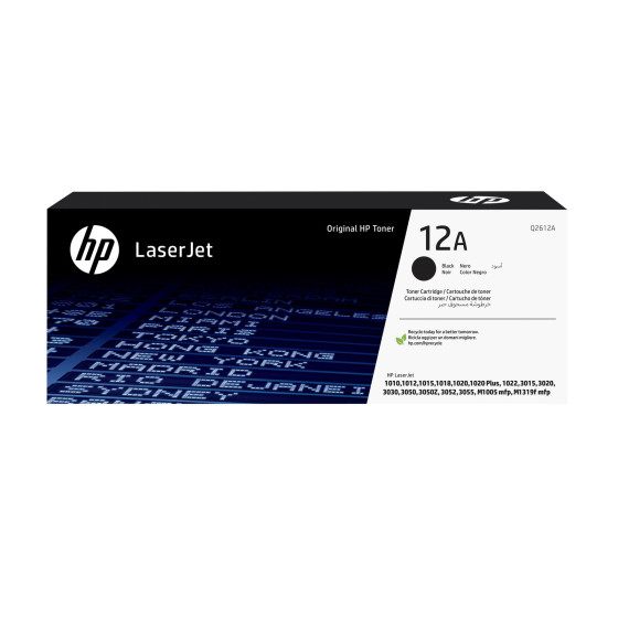 Toner HP 12A Noir (Q2612A) - HP LaserJet d'origine