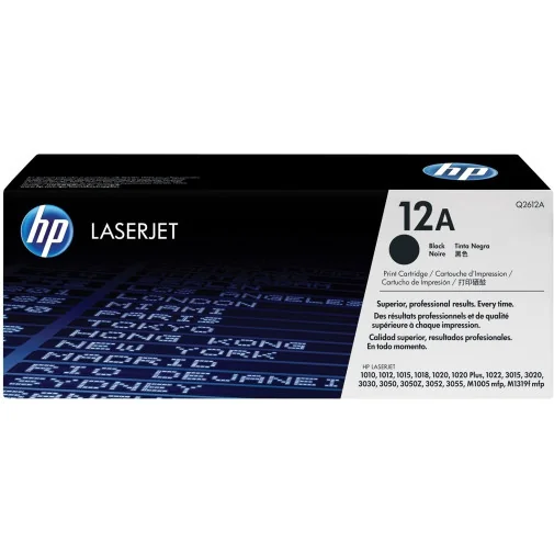 HP 12A Noir (Q2612A) - Toner HP LaserJet d'origine - Toner Original - Rightech - le bon choix