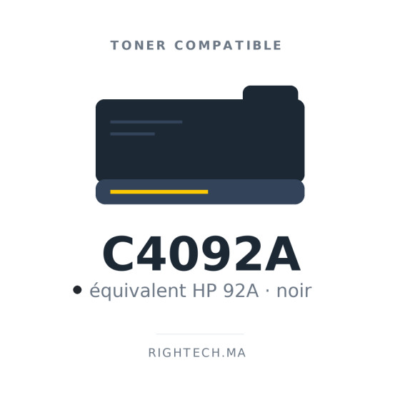 Toner compatible HP 92A noir (C4092A)