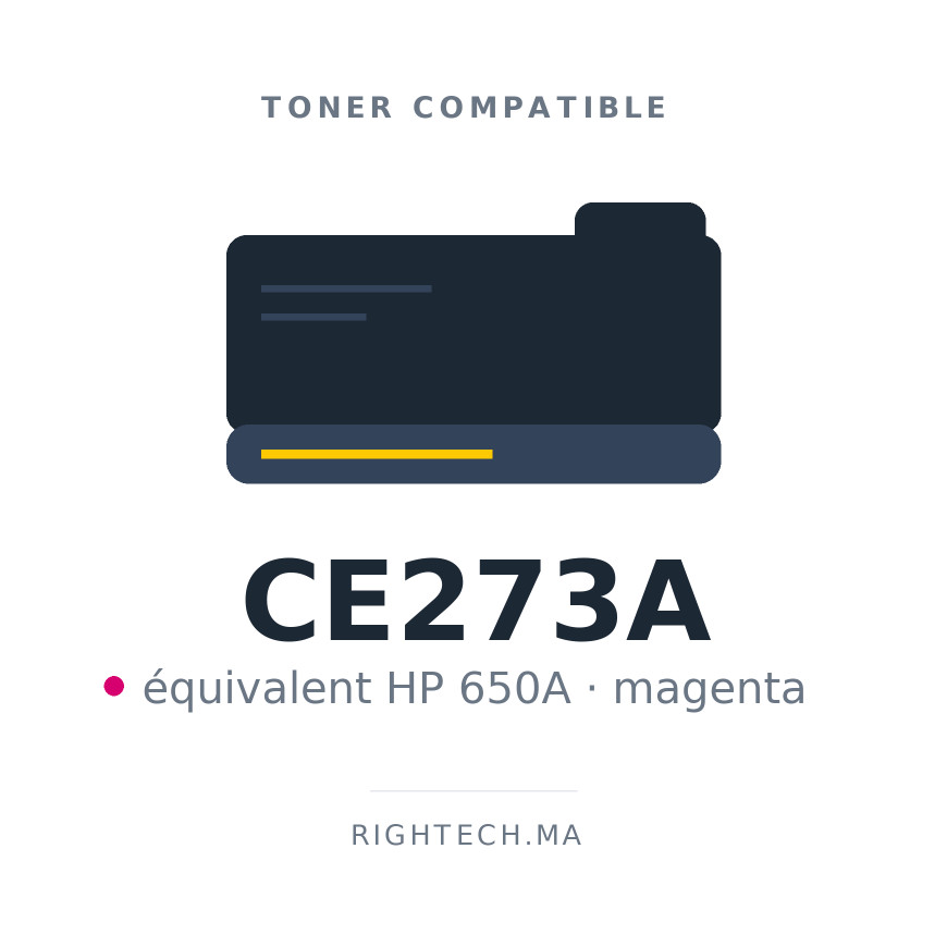 Toner compatible HP 650A magenta (CE273A)