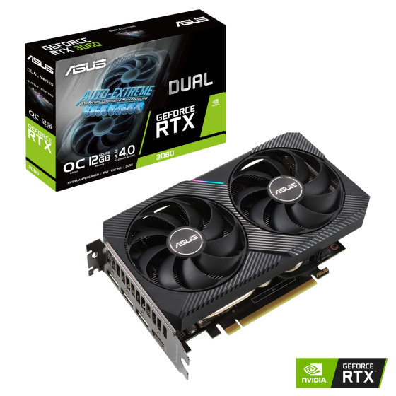 Carte graphique Asus dual GeForce rtx™ 3060 V2 OC edition (90YV0GB2-M0NA10)