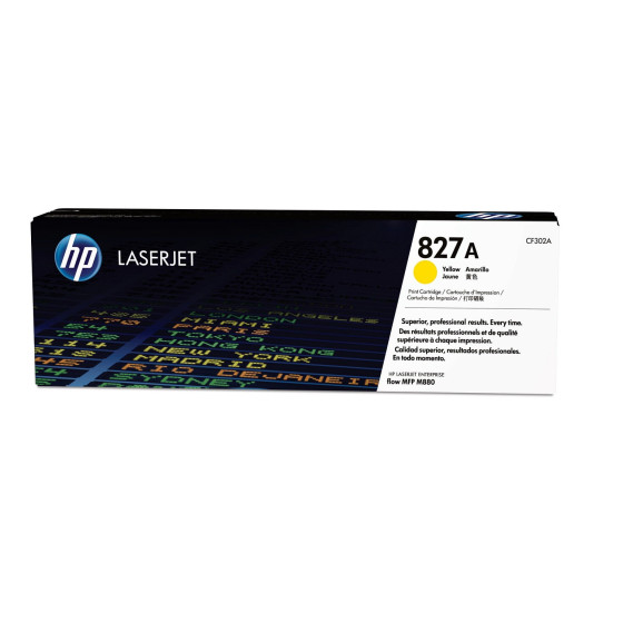 Toner HP 827A jaune (CF302A) - HP LaserJet d'origine