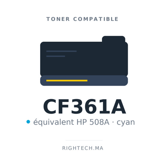 Toner compatible HP 508A cyan (CF361A)