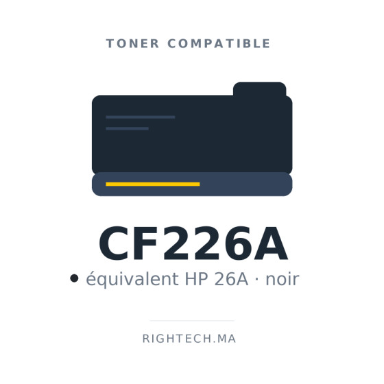Toner compatible HP 26A noir (CF226A)