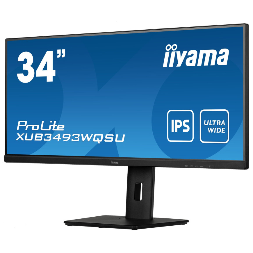 Écran plat de PC Iiyama prolite XUB3493WQSU-B5 86,4 CM (34") 3440 X 1440 pixels ultrawide quad HD LED noir (XUB3493WQSU-B5)