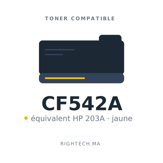 Toner compatible HP 203A jaune (CF542A)