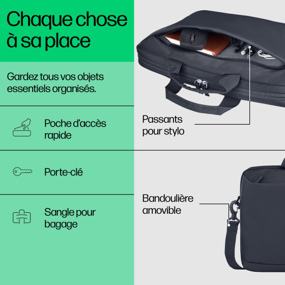 Sacoche professionnelle HP everyday 14" gris Odyssey (A08JSAA)