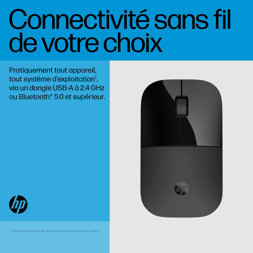 Souris sans fil double connectivité HP Z3700 (758A8AA)