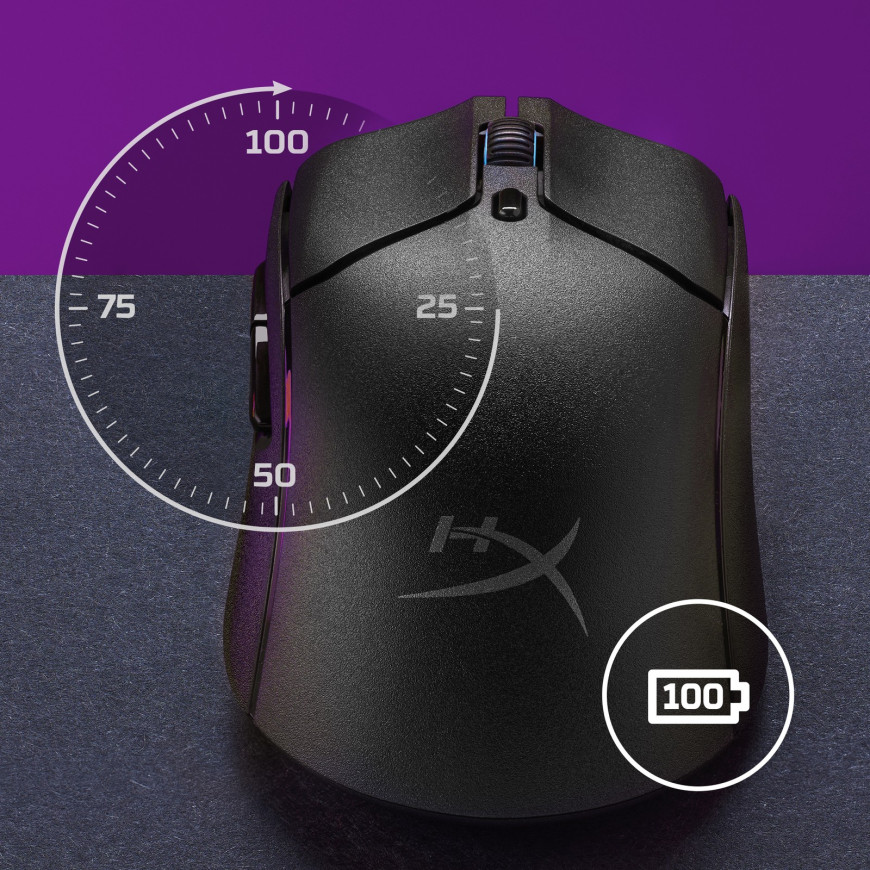 Souris de jeu sans fil Bluetooth HyperX Pulsefire Haste 2 (6N0B0AA)