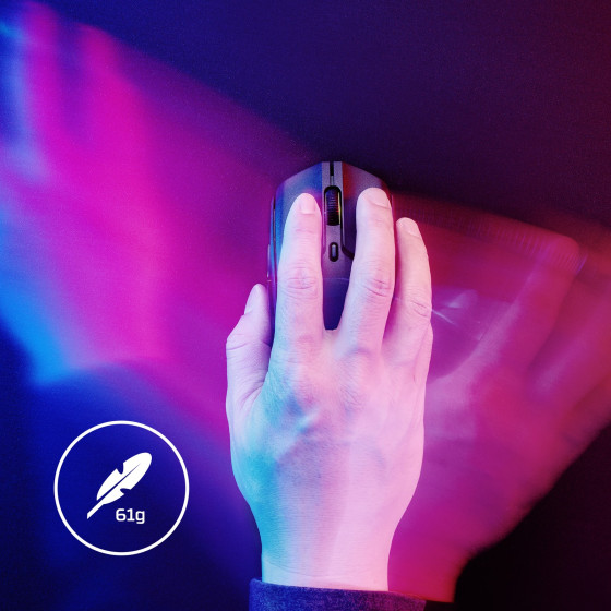Souris de jeu sans fil Bluetooth HyperX Pulsefire Haste 2 (6N0B0AA)