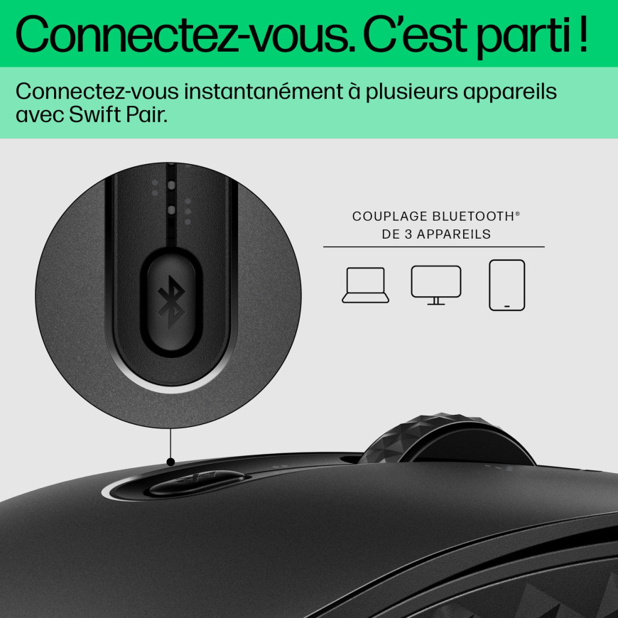 Souris sans fil Bluetooth HP 690 (7M1D4AA)