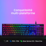 Clavier de jeu mécanique HyperX Alloy Origins PBT HX Rouge - AZERTY (639N3AA)