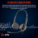 POLY Blackwire 3225 Stereo USB-C Headset +3.5mm Plug +USB-C/A Adapter (8X229AA)