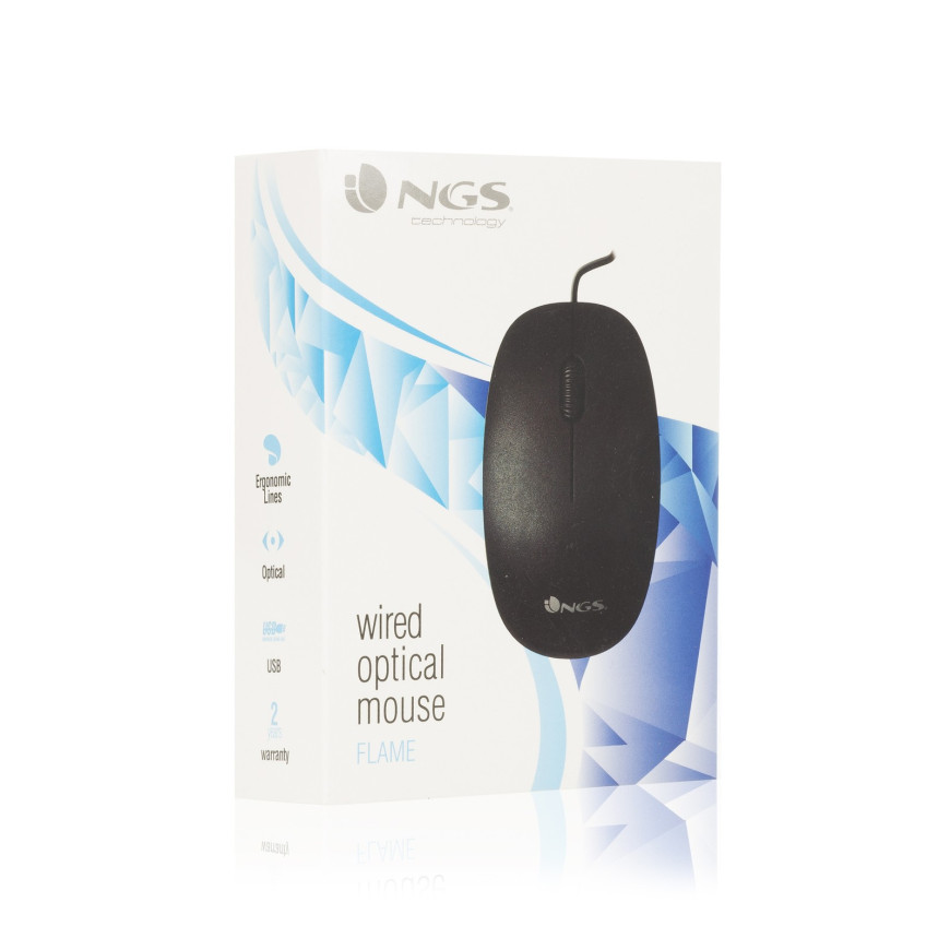 Ngs FLAME Flame Souris Droitier USB Type-A Optique 1000 DPI