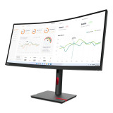 Ecran Lenovo 63D4GAT1EU ThinkVision T34w-30 LED Display 86,4 Cm (34') 3440 X 1440 Pixels Wide Quad HD Noir