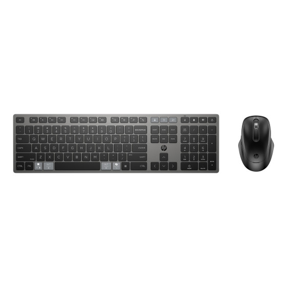 HP 720 multi-device rechargeable Wireless keyboard and mouse combo euro