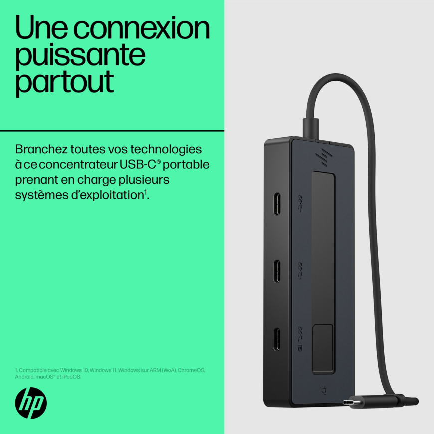 HP 4K USB-C Multiport Hub EURO