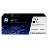 HP 12A noir (Q2612AD) - pack de 2 toners HP LaserJet d'origine