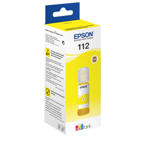 Bouteille d'encre Epson 112 jaune - Epson EcoTank d'origine
