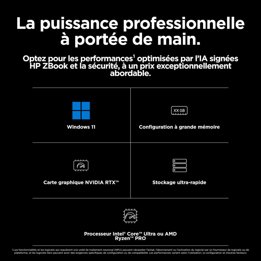 Station de travail mobile HP ZBook Power G11 (86B16EA)