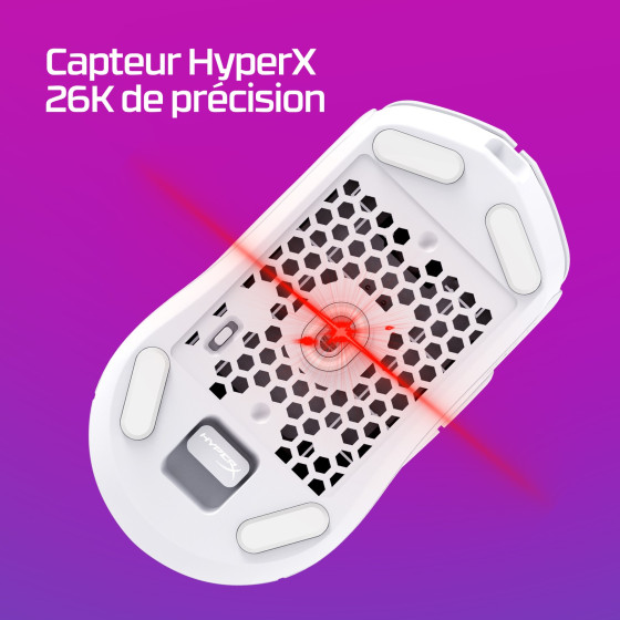 Souris de jeu sans fil Bluetooth HyperX Pulsefire Haste 2 (6N0B0AA)