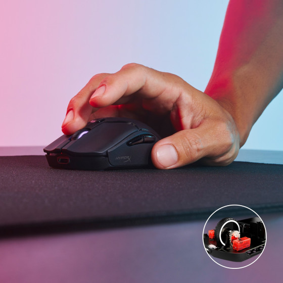 Souris gamer sans fil HyperX Pulsefire Haste 2 Mini (7D388AA)