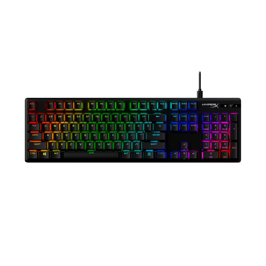 Clavier de jeu mécanique HyperX Alloy Origins PBT HX Rouge - AZERTY (639N3AA)