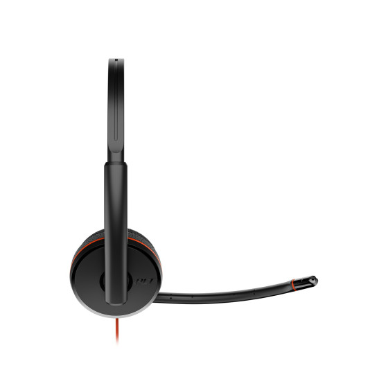Poly Blackwire 3220 Stereo USB-C Headset +USB-C/A Adapter (8X228AA)
