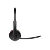 POLY Blackwire 3225 Stereo USB-C Headset +3.5mm Plug +USB-C/A Adapter (8X229AA)