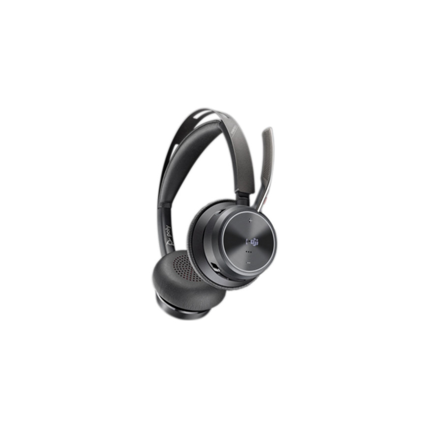 Poly Voyager Focus 2 MSTeams Certified USB-C-C Headset +USB-C/A Adapter +Charging Stand (9T9J6AA-AC3)