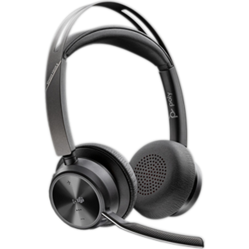 Poly Voyager Focus 2 MSTeams Certified USB-C-C Headset +USB-C/A Adapter +Charging Stand (9T9J6AA-AC3)