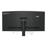 Ecran Lenovo 63D4GAT1EU ThinkVision T34w-30 LED Display 86,4 Cm (34') 3440 X 1440 Pixels Wide Quad HD Noir