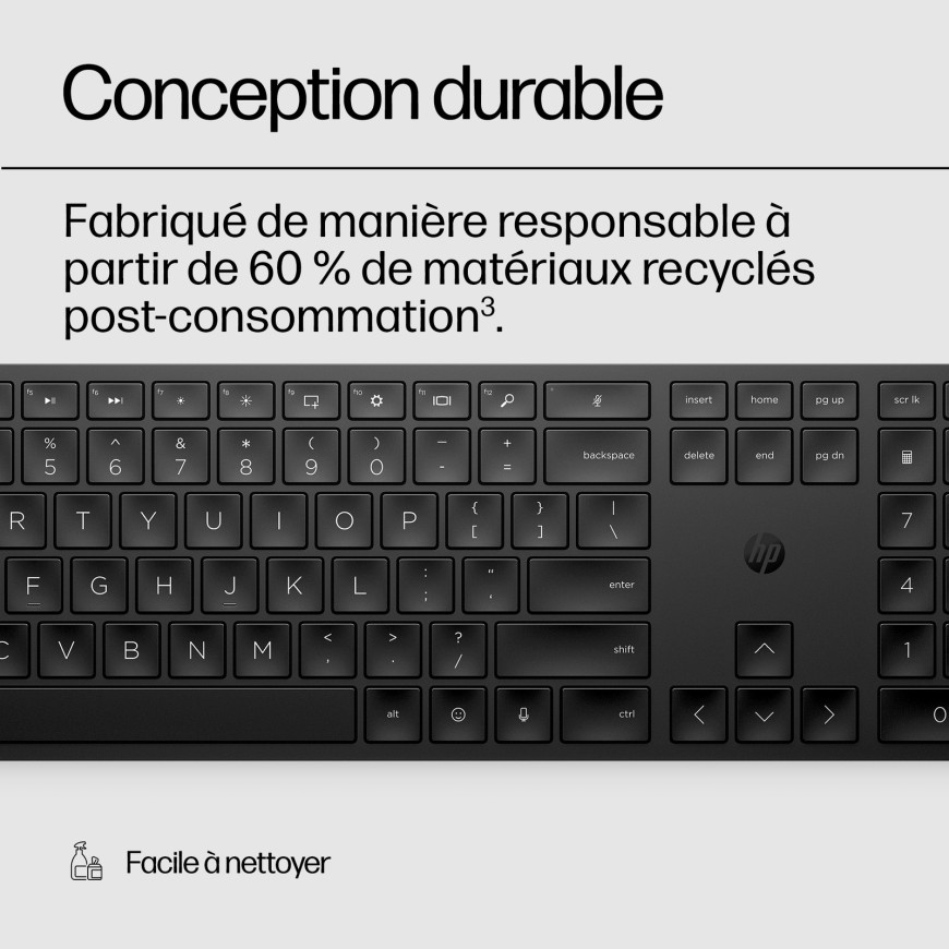 HP 450 blk programmable Wireless keyboard FR