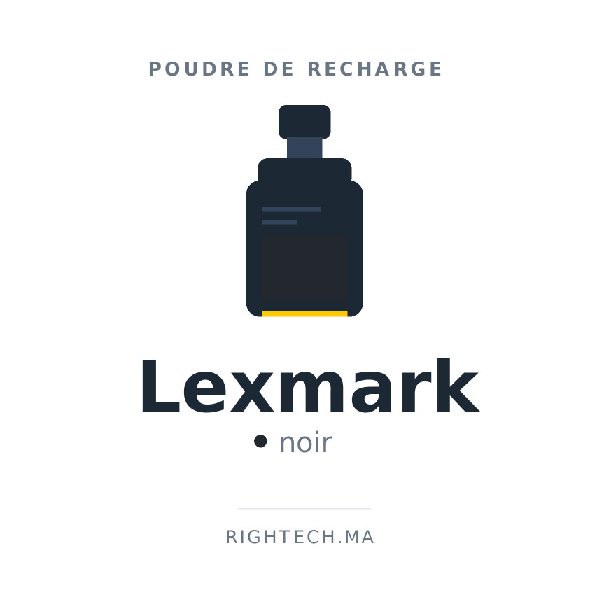 Poudre de recharge toner compatible Lexmark — 1 kg