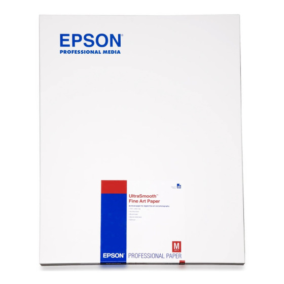Epson Pap d'Art Ultralisse 325g 25f. A2 – Papier artistique ultrasmooth (C13S042105)