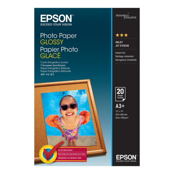 Epson Photo Paper Glossy A3+ - Papier photo de haute qualité (C13S042535)