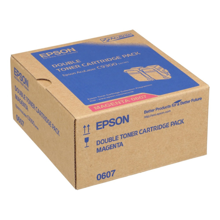 Epson S050607 – Pack 2 toners magenta haute capacité (C13S050607)