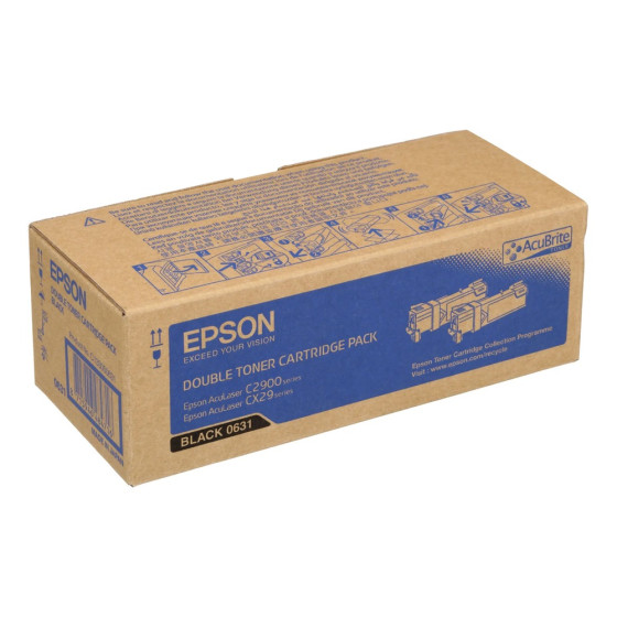 Epson S050631 – Pack 2 toners noir (2 x 3 000 p) (C13S050631)
